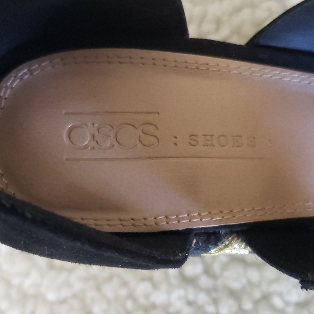 ASOS Espadrille Ankle Strap Wedge Sandal Size 6 NEW - Picture 8 of 9